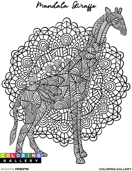 Mandala Giraffe