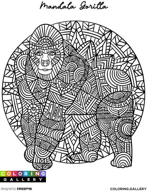 Mandala Gorilla