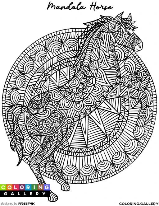 Mandala Horse